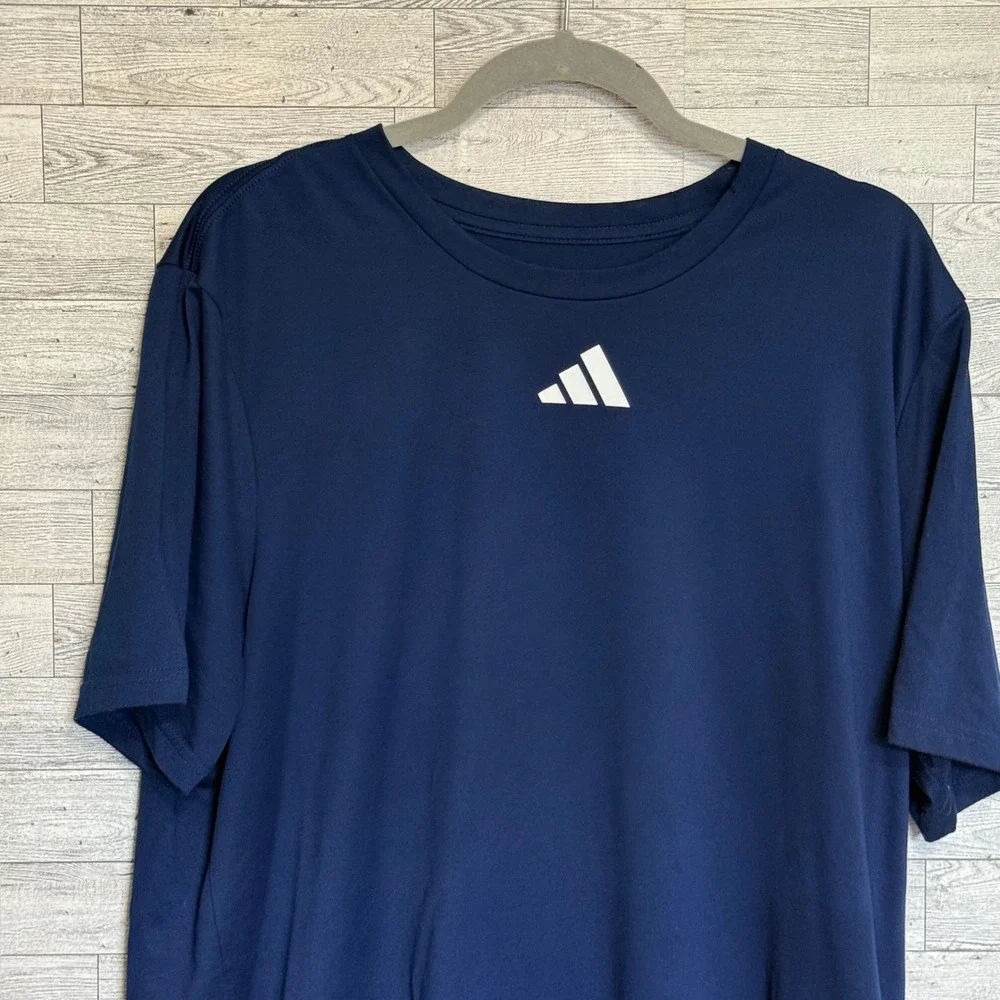 Adidas Navy Blue T Shirt XL Mens Active Power‎ to Change Lives Graphic Print